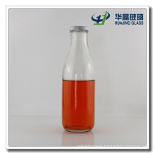 750ml Milk Glass Bottle with Metal Screw Lid